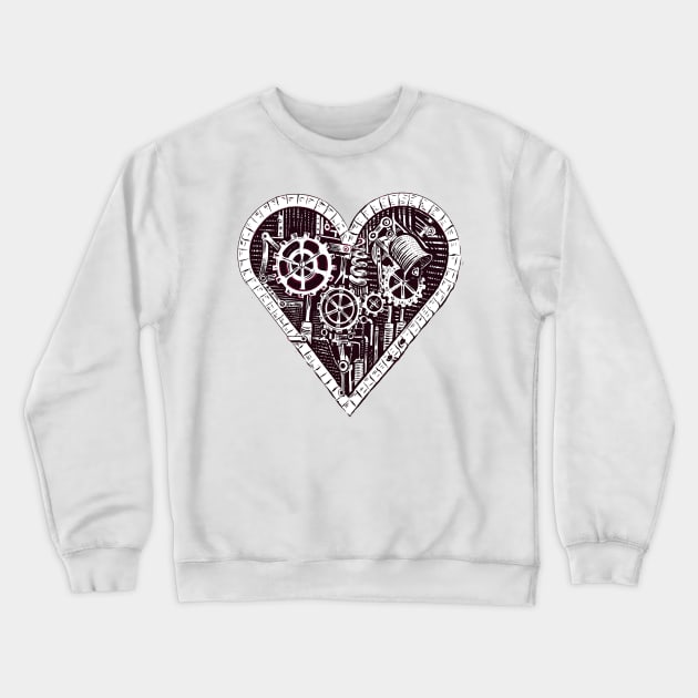 Mechanic Heart Crewneck Sweatshirt by eufritz